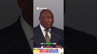 Ramaphosa on Why a Rules Based Order Matters in Geopolitical Conflicts #shots #news #currentaffairs