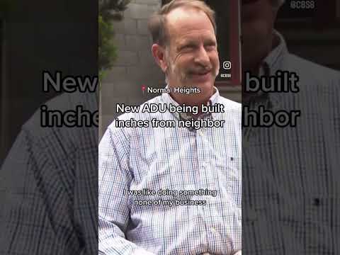 17 1 2 Inches Separates The Chimney On A Normal Heights Home And The ADU Being Built Next Door