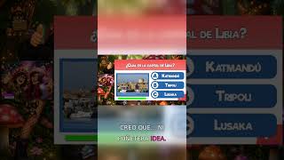 Quiz en vivo: ¿Cuál es la capital de Libia?