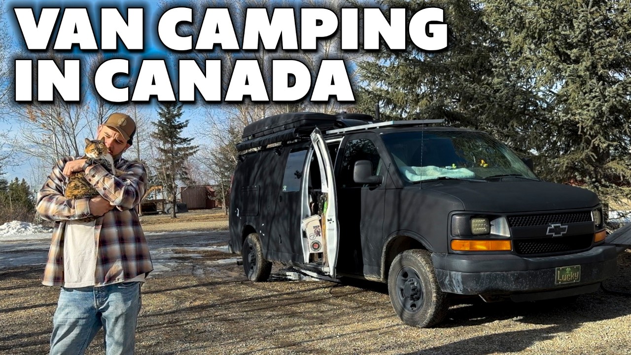 Van Camping in Canada at a New Campground with a Senior Cat