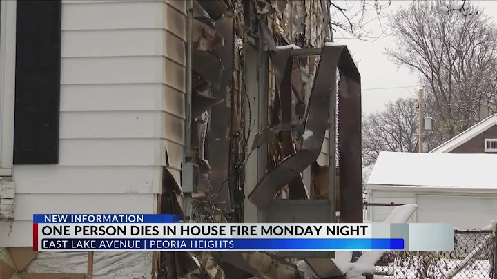 One dead after Monday night fire in Peoria Heights