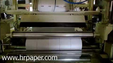 Automatic Cash Register Roll Making Machine With Online Flexographic Printing Unit
