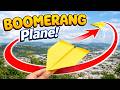 Paper Airplane That Comes Back! Easy Boomerang Plane Tutorial