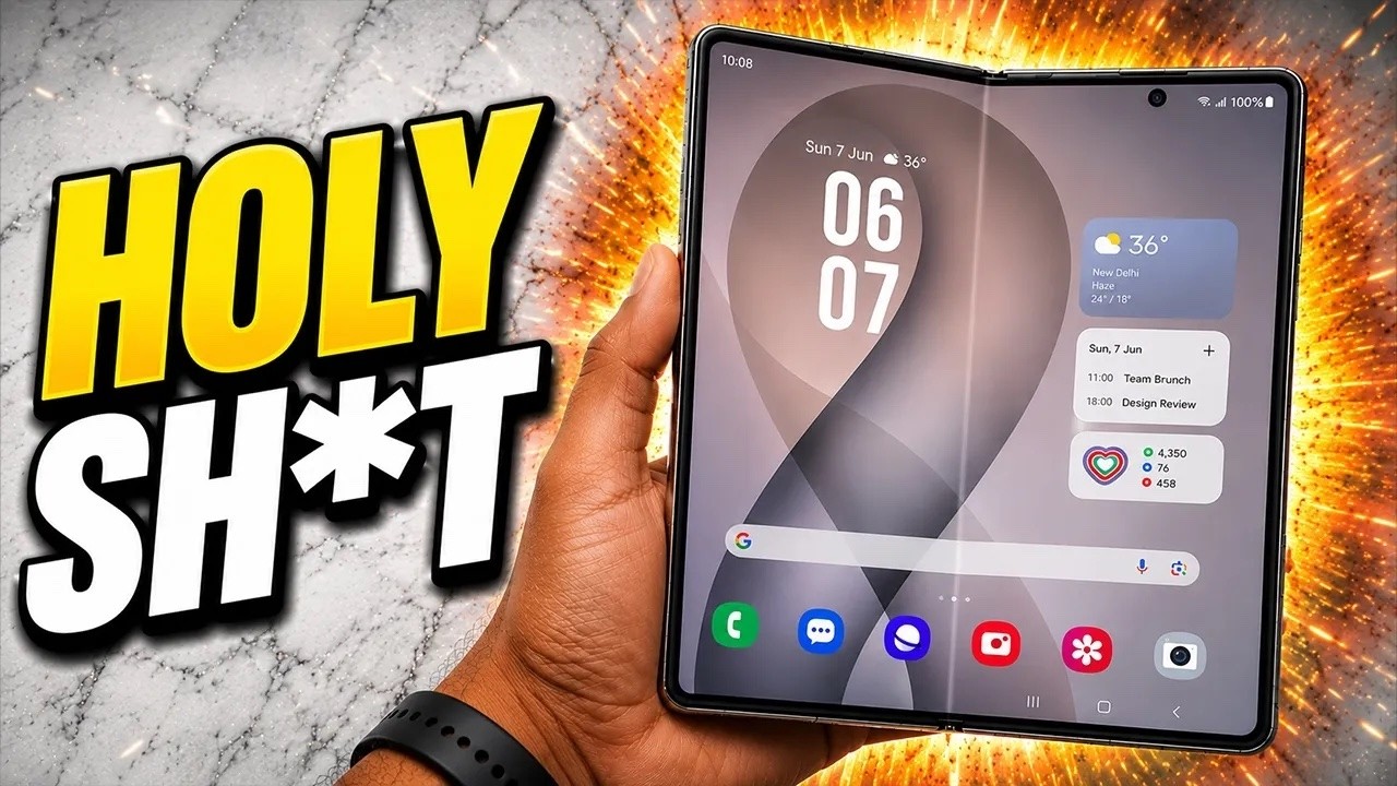 Bản dựng thiết kế Galaxy Z Fold 8 Ultra với bản lề mỏng và cụm camera lớn