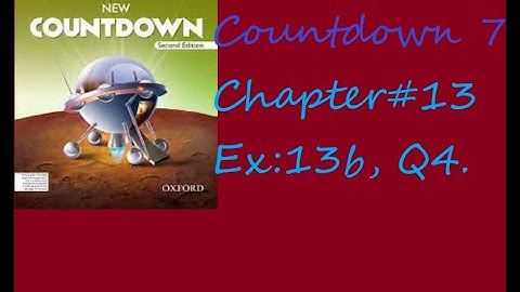 Countdown 7 Chapter 13 Ex 13b Q4.