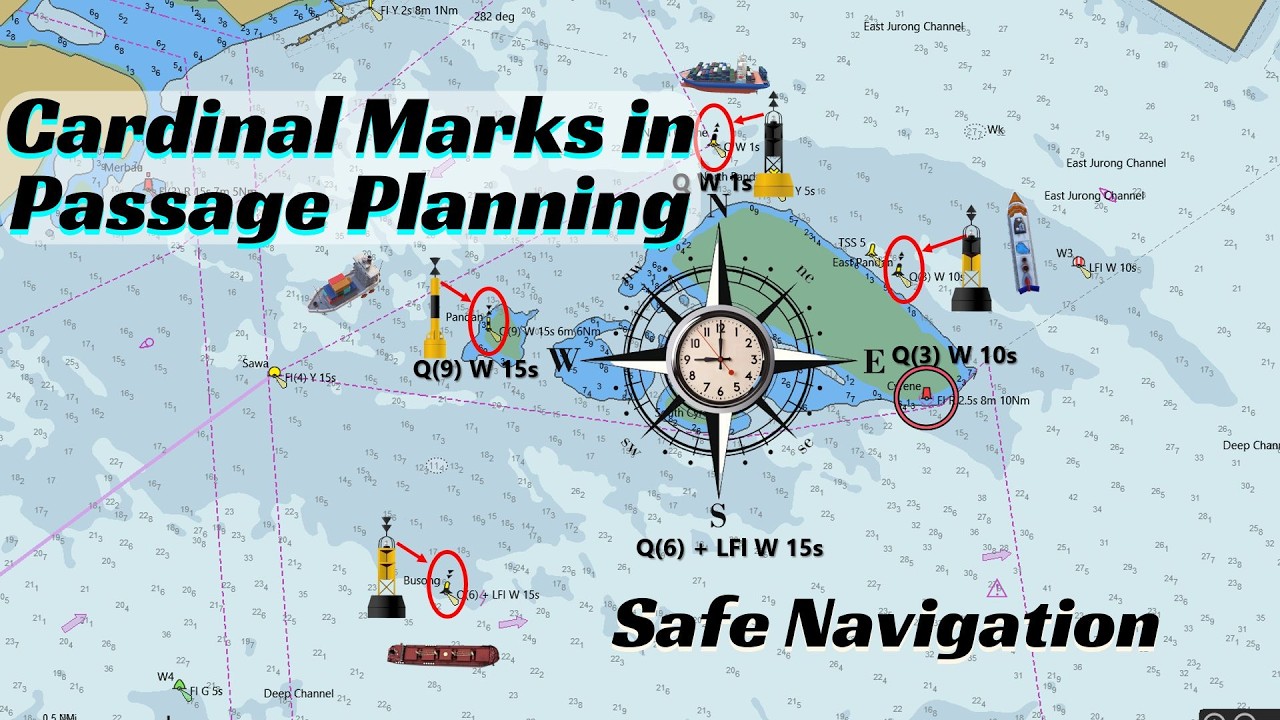 ⁣Cardinal Marks Explained | Colors, Topmarks & Light Characteristics (Full Guide)