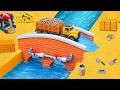 DIY Engineering Project - Building a Brick Dam Bridge with Water Control System