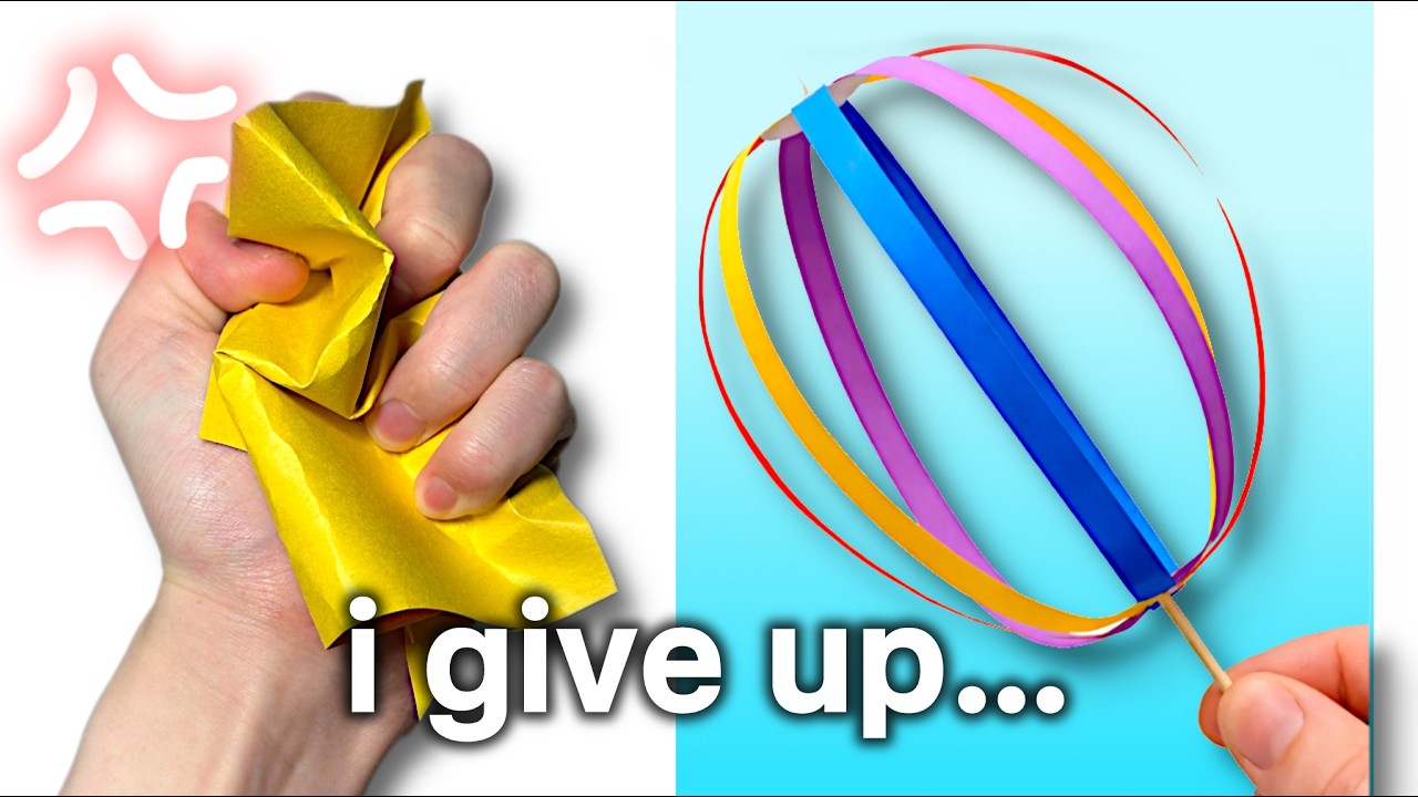 I tried 5 minute papercraft tutorials...