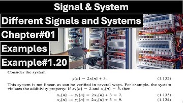Signals & Systems | Chapter#01 | Example#1.20 | Transformation of Independent Signals | ALAN WILLSKY