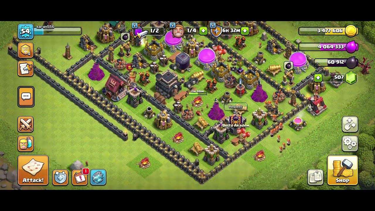 Upgrading walls in day village | coc #clashofclans #clashofclans - YouTube
