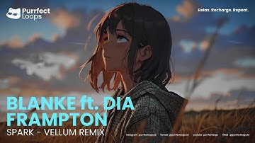 Blanke ft. Dia Frampton - Spark ( Vellum Remix ) ( lyrics music video )