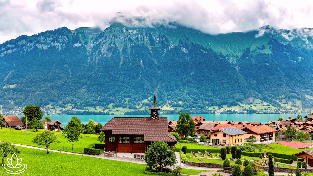 Village suisse en 4K | Piano relaxant et sérénité absolue