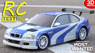 Радиоуправляемый автомобиль BMW e46 M3 GTR, напечатанный на 3D-принтере (Видео ТЕСТИРОВАНИЯ)