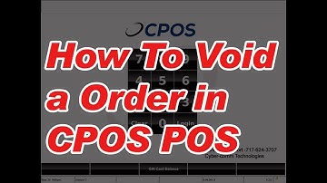How to void a order in cpos restaurant pos system | Cyber-comm Technologies