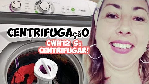 Como centrifugar a roupa na máquina de lavar?