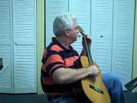 Carcassi D minor melodic scale exercise cadence classical guitar