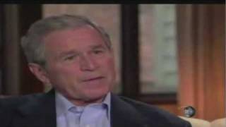 President George Bush exit interview with ABC Charles Gibson