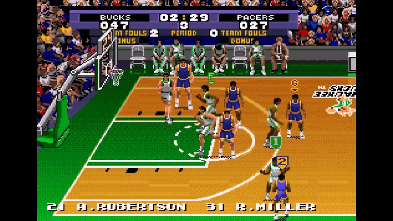 Tecmo Super NBA Basketball (SNES / Super Nintendo) - Vizzed.com GamePlay