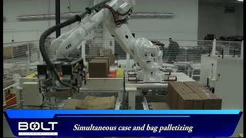 Bolt Automation - Simultaneously Palletizing Cases and Bags