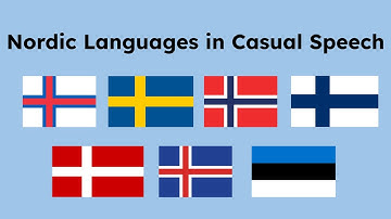 What the Nordic Languages Sound Like