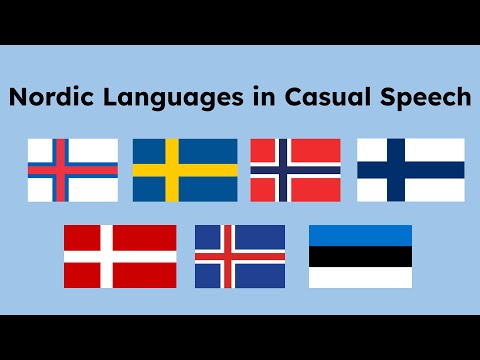 What the Nordic Languages Sound Like