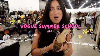 VOGUE summer school in NYC (visiting VOGUE, vintage shopping) VLOG