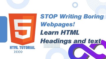 STOP Writing Boring Webpages! Learn HTML Headings and text