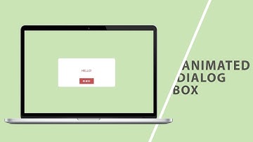 Animated Dialog Box | CSS - JQUERY Tutorial  2019