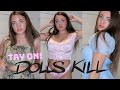 I TRIED DRESSING KAWAII STYLE??? Dollskill Sugar Thrillz try on haul!