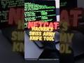 Netcat – Hacker’s Swiss Army Knife Tool #netcat #ethicalhacking #cybersecurity