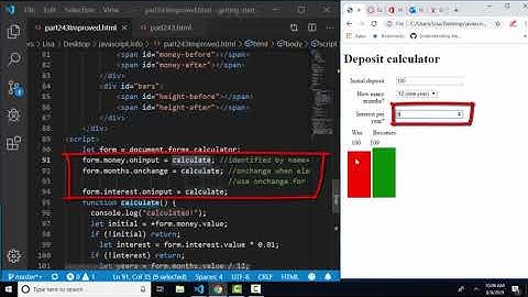 javascript.info The Modern JavaScript Tutorial Part 2: 4.3 Events: change and input