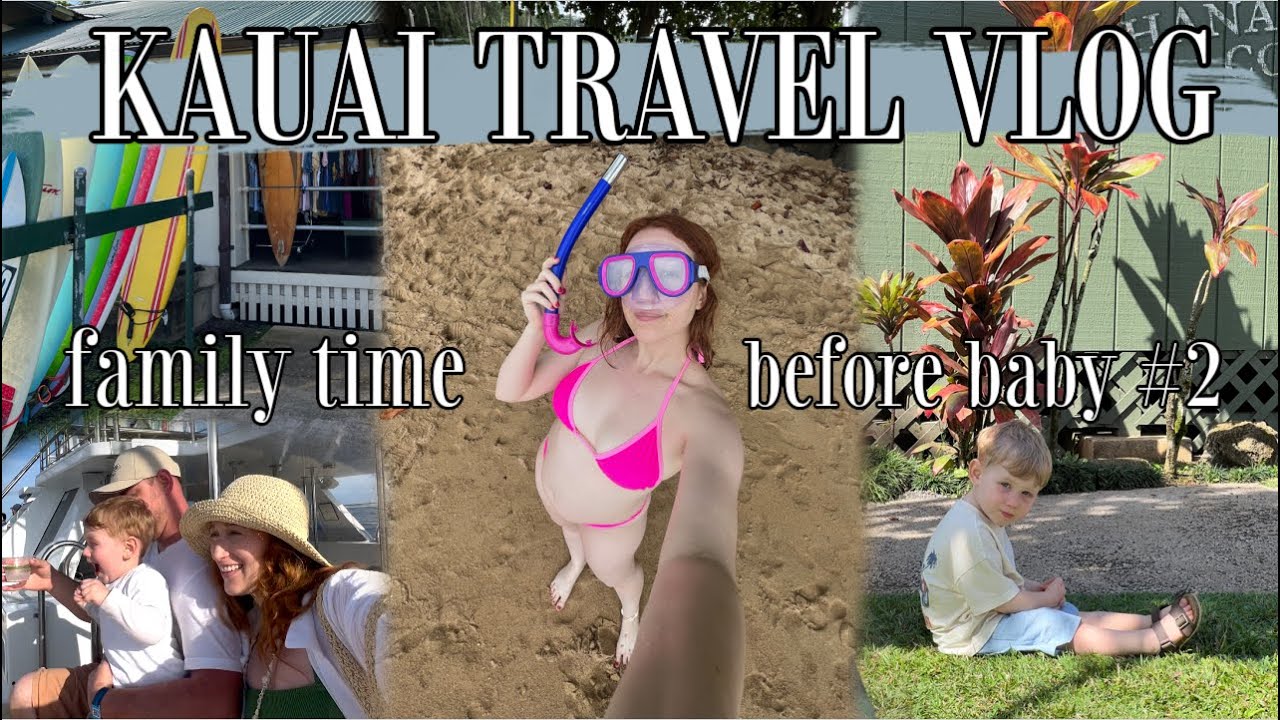 KAUAI TRAVEL VLOG | family friendly spots, exploring North Shore, + more!