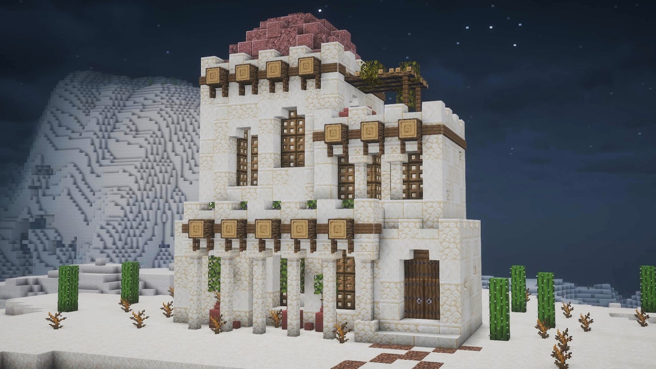 Desert house in minecraft