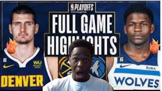 reacting to Denver Nuggets vs Minnesota Timberwolves Game 7 Full Highlights | 2024 WCSF