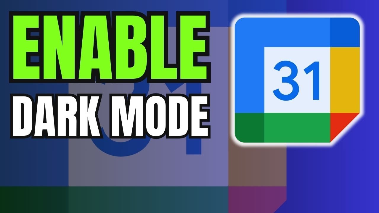 How to ENABLE Dark Mode on Google Calendar NOW!