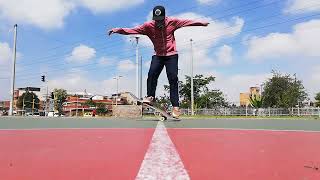 46 tricks - Four stances (Skateboarding flatground session)