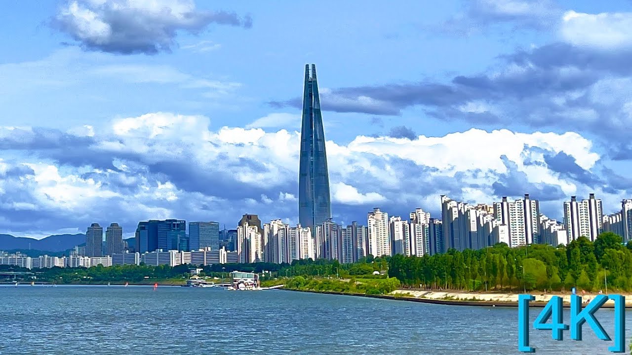 [4K SEOUL] A wonderful day that feels like walk in the clouds at Hangang Park