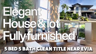 L-379-26 Evia daang hari House and lot 5 bedrooms 5 bathrooms fully furnished clean title 
