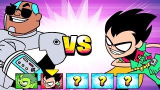 Civil War: Cyborg vs Robin Teen Titans Go! - Jump Jousts [Cartoon Network Games] screenshot 2