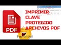 Imprima archivos PDF protegidos con contraseña