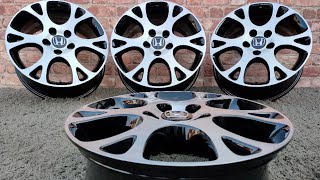 Diamond Cut Cnc Black Piano Felgi 17 Honda Accord Autopro Radom Felgen Wheels Rims 7J Et55 64.1