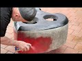 WOWWW 😱 THE BEST YOUTUBE STOVE 🔥 !!!!! CIMENT STOVE HEART-SHAPED MOBIL. FİRED-WOOD. DIY. ASMR.