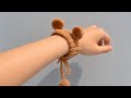 How to Crochet a Cute Bear Bracelet | Easy Beginner Tutorial