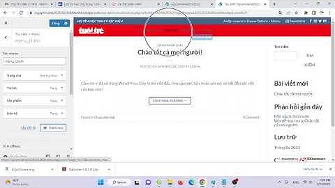 Hướng dẫn tạo menu trên Flatsome của Wordpress