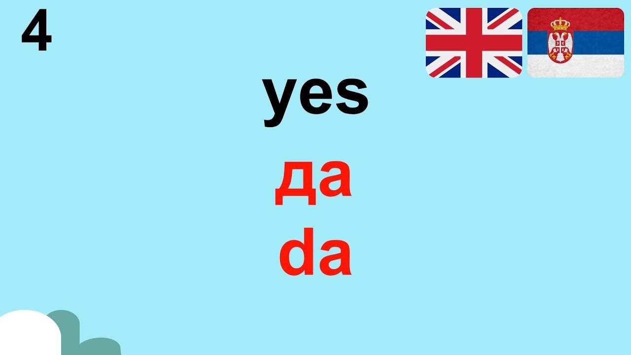 Serbian Travel Words | 30 Most Common Words in English-Serbian | engleski-srpski | енглески-српски