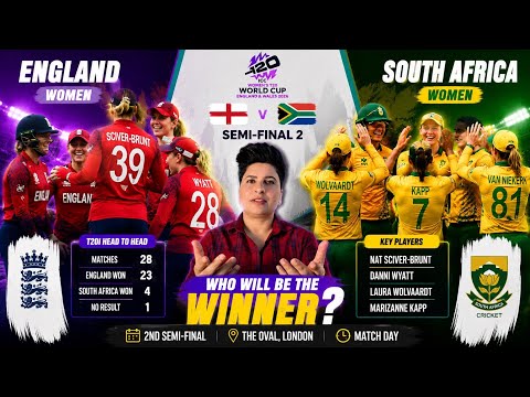 England Women vs South Africa Women | 2nd Semi-Final Preview |  H2H & Match Prediction | WWC 2026