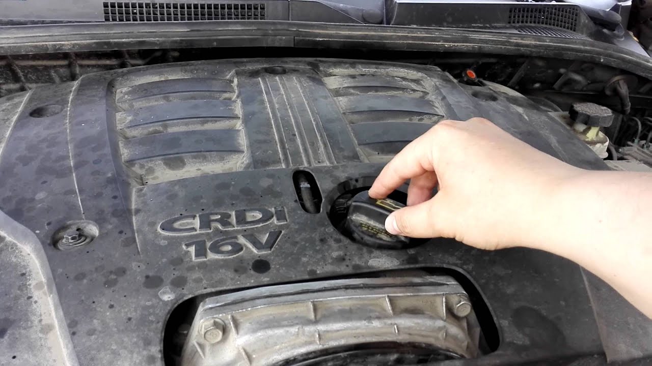 Картерные газы Kia Sorento BL 2006 - 2009, дизель 2.5 - YouTube