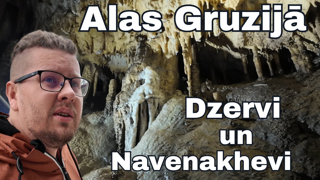Alas Gruzijā Kutaisi apkaimē Navenakhevi un Dzervi alas klintī