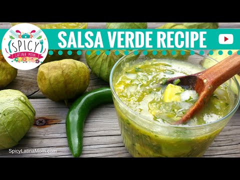 How to make Salsa Verde | Mexican Food - Spicy Latina Mom