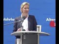 Alice Weidel spricht Klartext!